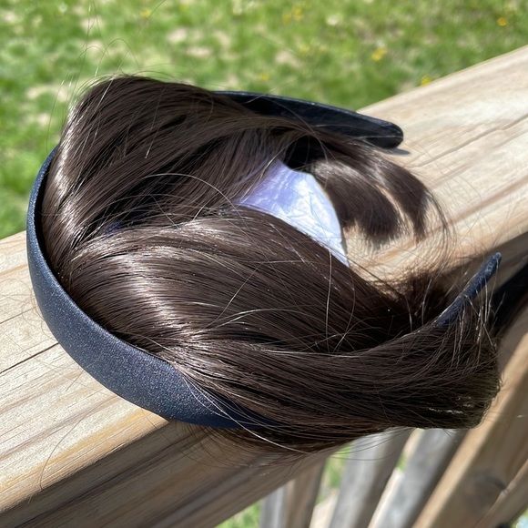 NWT bangs headband bangs various colors price firm medium or brown black band - Picture 1 of 12